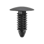 6.3mmx13/16" Matte Black Nylon Single Head Truck Fender Flare Christmas Tree Retainer, 11/16" Head