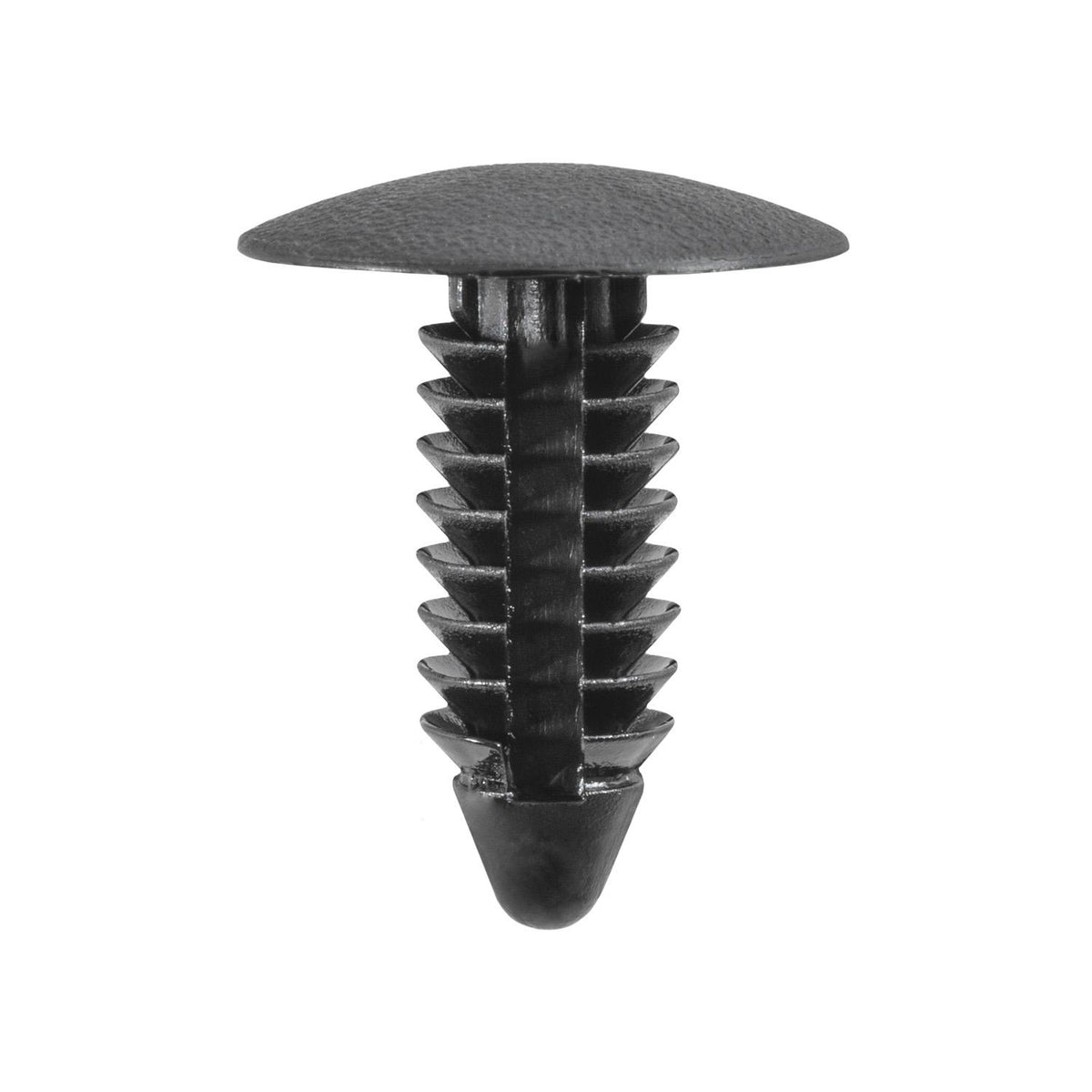 6.3mmx13/16" Matte Black Nylon Single Head Truck Fender Flare Christmas Tree Retainer, 11/16" Head