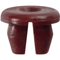 M4.2 Red Nylon Front Bumper Screw Grommet, 9.5mm Square Hole, 14mm Head