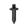 7mmx20mm Black Nylon Push-Type Cowl Vent Retainer with Drive Pin, 15mm Head