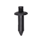 7mmx20mm Black Nylon Push-Type Cowl Vent Retainer with Drive Pin, 15mm Head