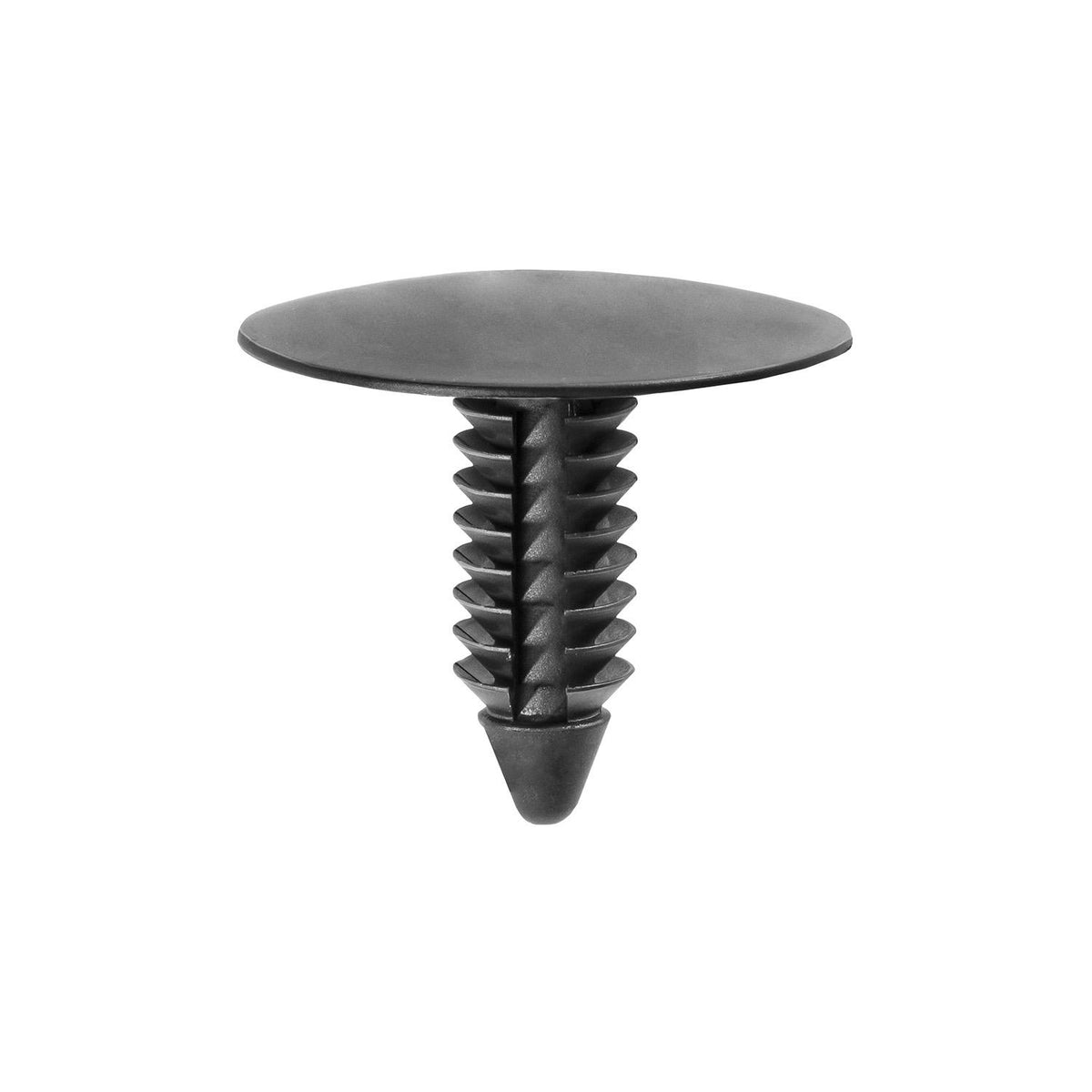 6.3mmx20.5mm Black Nylon Single Head Fender Apron, Hood Insulator Christmas Tree Retainer, 25.4mm Head