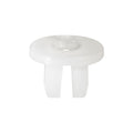 M4.8 White Nylon Interior Trim Screw Grommet, 8.5mm Hole, 15mm Head