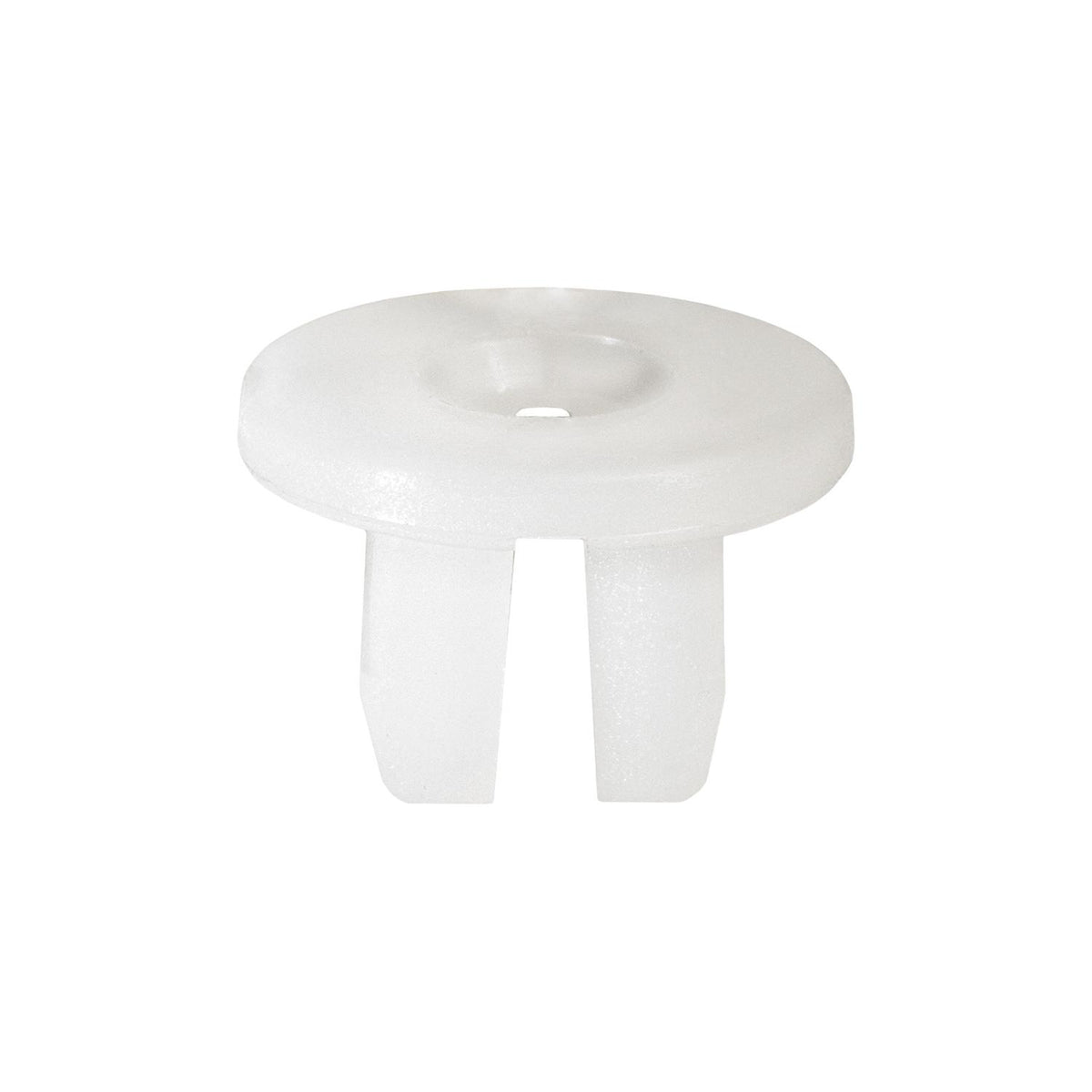 M4.8 White Nylon Interior Trim Screw Grommet, 8.5mm Hole, 15mm Head