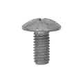M6-1.0x12mm Duo Drive Truss Head Duo-Drive License Plate Screw, Silver Dacromet