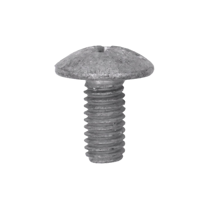M6-1.0x12mm Duo Drive Truss Head Duo-Drive License Plate Screw, Silver Dacromet