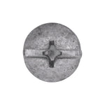 M6-1.0x12mm Duo Drive Truss Head Duo-Drive License Plate Screw, Silver Dacromet