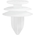 8mmx13mm White Nylon Triple Head Infinity & Door & Interior Trim Christmas Tree Retainer, 18mm Head