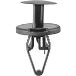 8.5mmx20mm Black Nylon Push-Type Air Dam, Fender Flares/Apron, Bumper, Grille Retainer with Closed End, 20mm Head