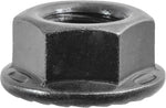 3/8"-24 Spin Lock Nut withSerrations, Black