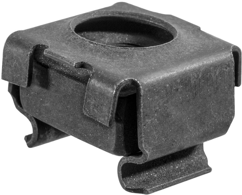 #10-32 Cage Nut, Panel 0.025-0.063", Black