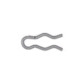 Hair Pin Cotter 026 Wire, 3/32" ID, Zinc