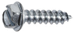 #14x1" Slotted Hex Head Flange Washer Tapping Screw, Type A/AB, Zinc