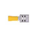 Yellow Copper Blade-Female Solderless Terminal 12-10 Gauge, Tin