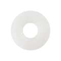 1/4" White Nylon Flat Washer, 0.260" ID, 0.687" OD