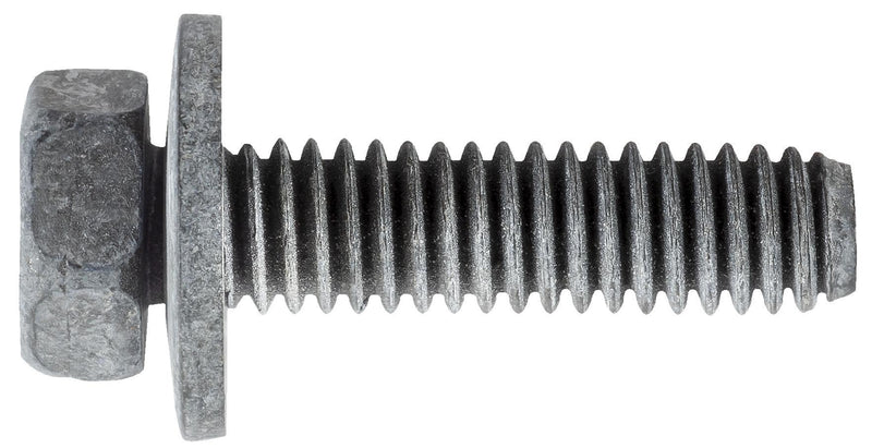 5/16"-18x1-1/4" Hex Head SEMS Washer Body Bolt, 3/4" Washer, Black