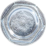 #6x1/2" Hex Head Washer Tapping Screw with Tek Point, Type 2 Self-Drilling Tek, Zinc