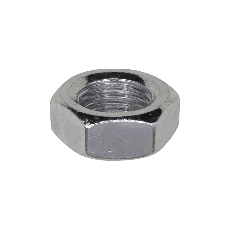 1/2"-20 Jam Hex Nut, Zinc