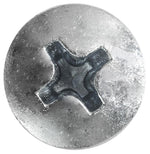#10x1-1/4" Phillips Pan Head Tapping Screw with Tek Point, Type 3 Self-Drilling Tek, Zinc