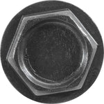 #14x1" Hex Head Washer Tapping Screw with Tek Point, Type 3 Self-Drilling Tek, Black