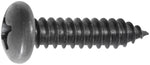 #14x1" Phillips Pan Head Tapping Screw, Type A/AB, Black Oxide