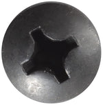 #14x1" Phillips Pan Head Tapping Screw, Type A/AB, Black Oxide