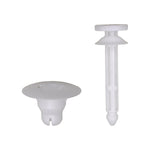 12.7mm & 9mm White Nylon Window Lift Motor Mounting Retainer