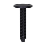 7mmx38mm Black Nylon Single Head Door Panel & Wheel House Christmas Tree Retainer, 20mm Head