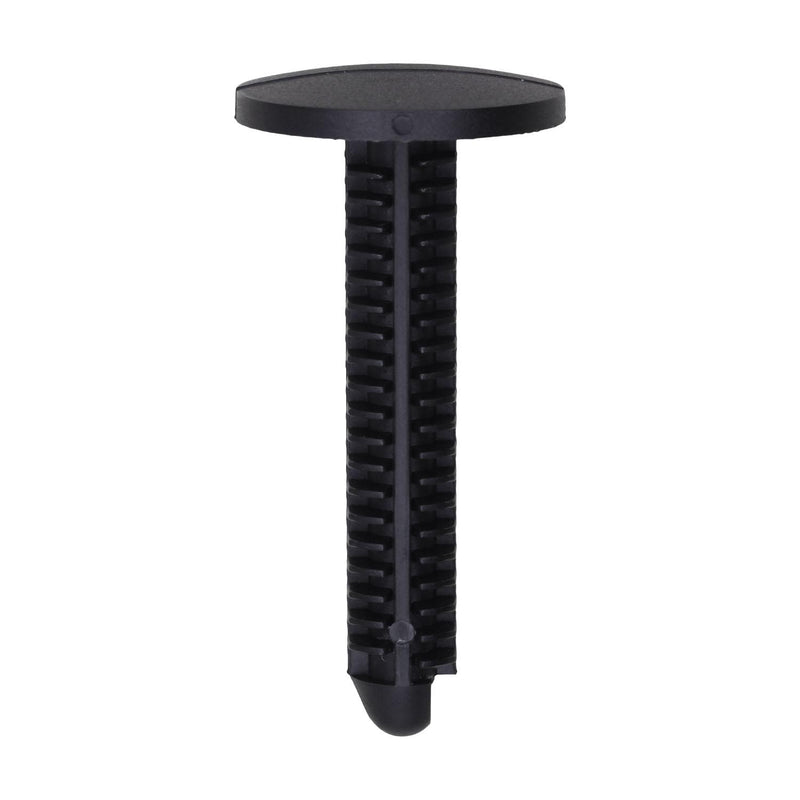 7mmx38mm Black Nylon Single Head Door Panel & Wheel House Christmas Tree Retainer, 20mm Head