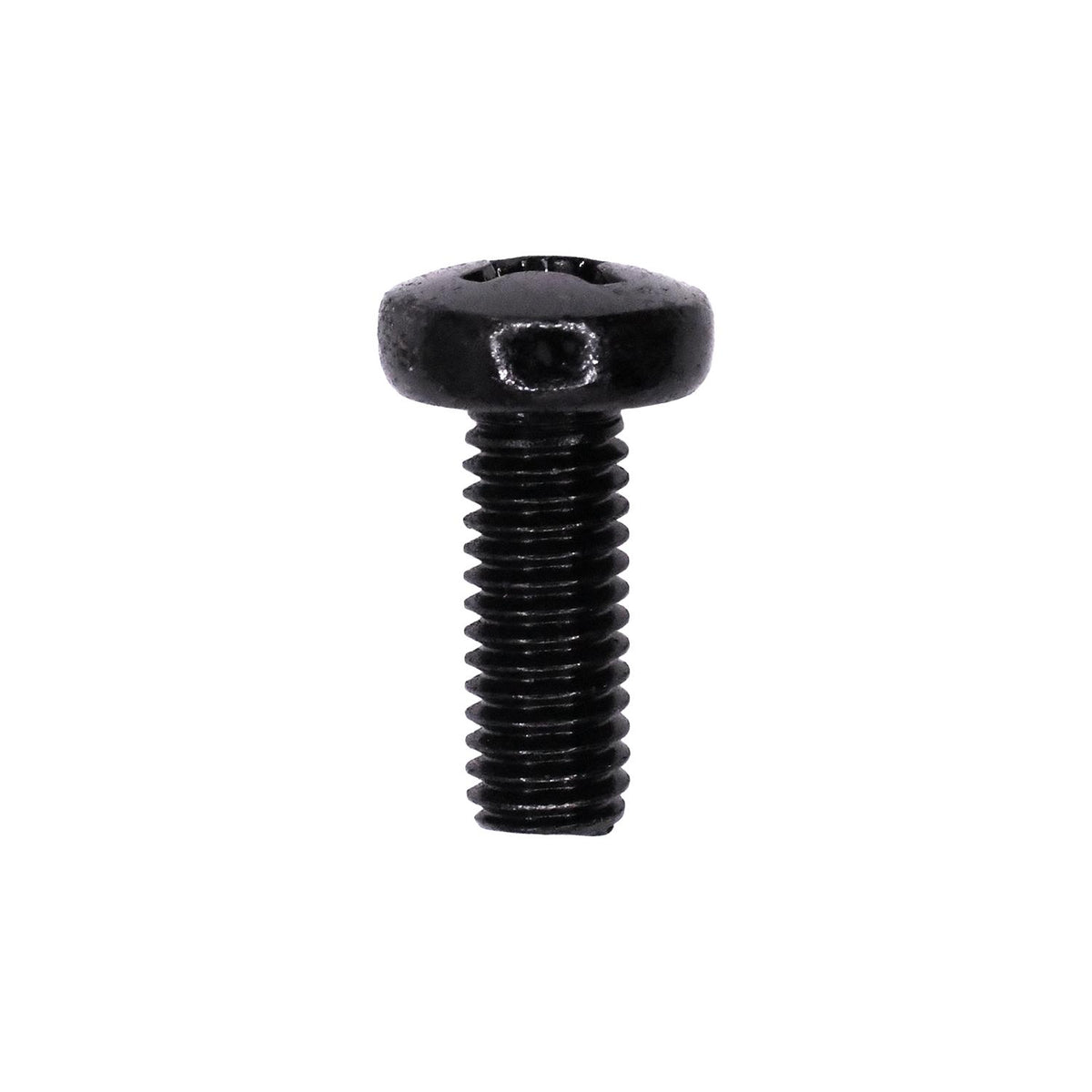 M6-1.0x16mm Phillips Pan Head License Plate Screw, Black Zinc