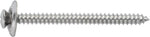 #8x2" Phillips Oval Head SEMS Tapping Screw Countersunk Washer, Type A/AB, Chrome