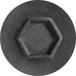 M4.8-1.61x19mm Hex Head SEMS Tapping Screw, Type A/AB, 15mm Washer, Black