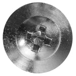 #8x1/2" Phillips Truss Head Round Washer Tapping Screw, Type A/AB, 7/16" Washer, Chrome
