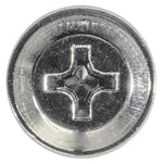 #8x1/2" Phillips Truss Head Washer Tapping Screw with Tek Point, Type 2 Self-Drilling Tek, Chrome
