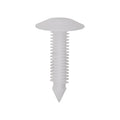 7mmx32mm White Nylon Single Head Trim Panel Christmas Tree Retainer, 19mm Head