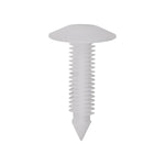 7mmx32mm White Nylon Single Head Trim Panel Christmas Tree Retainer, 19mm Head