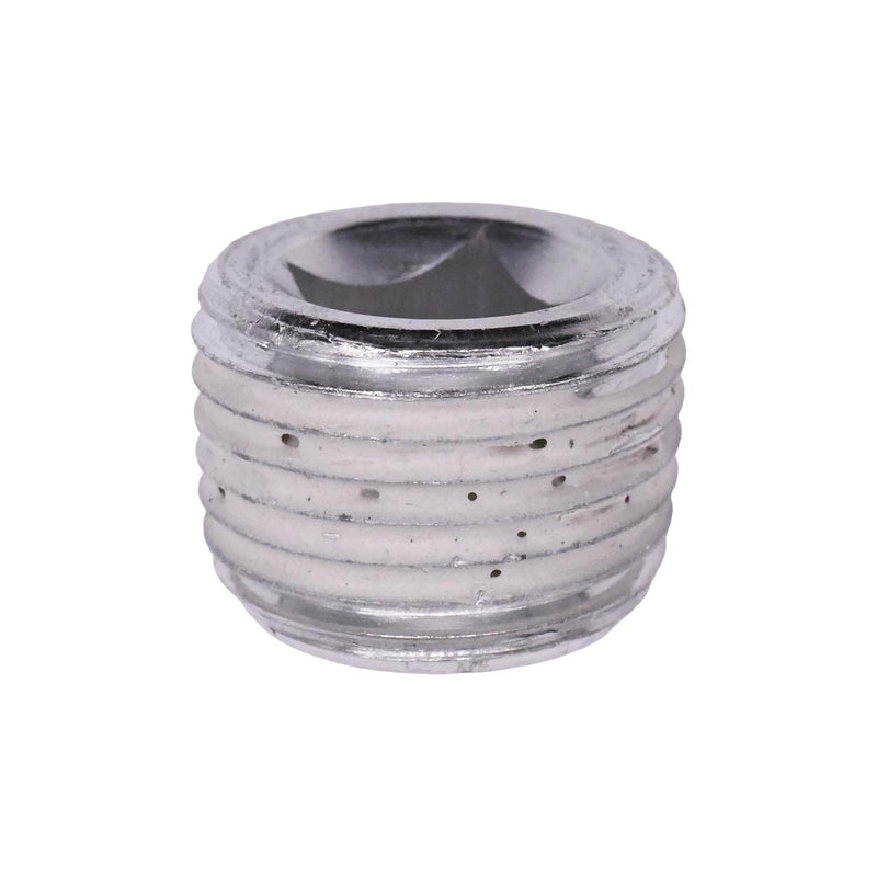 9/16" Aluminum Pipe Plug with Drive, Aluminum With Sealant