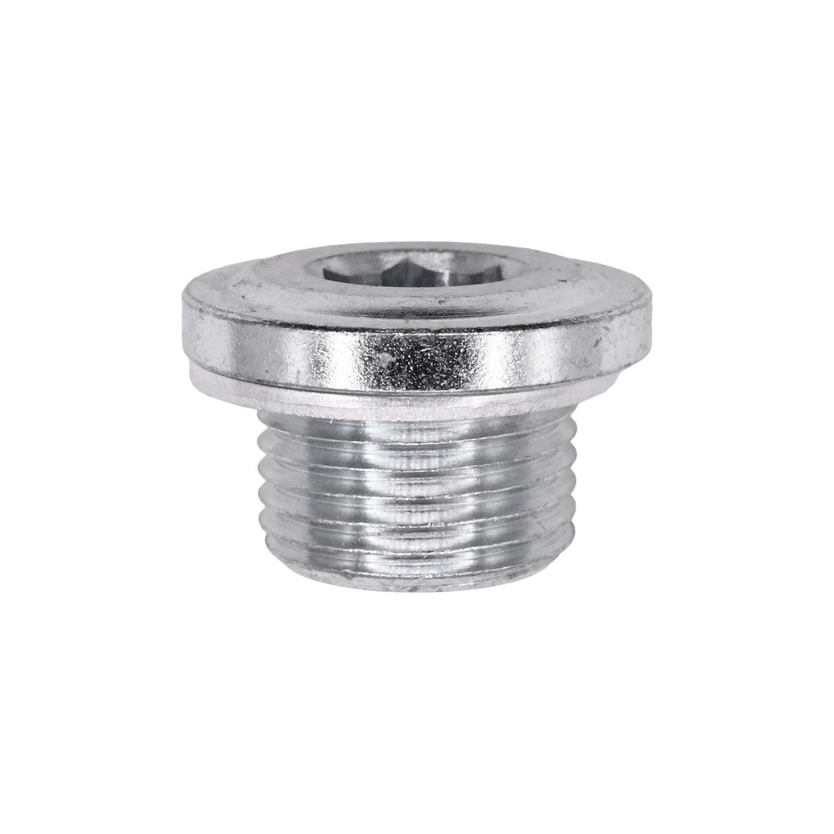 M18-1.5 Drain Plug with Gasket, Zinc, 12mm Lgth Under Hd