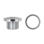 M18-1.5 Drain Plug with Gasket, Zinc, 12mm Lgth Under Hd
