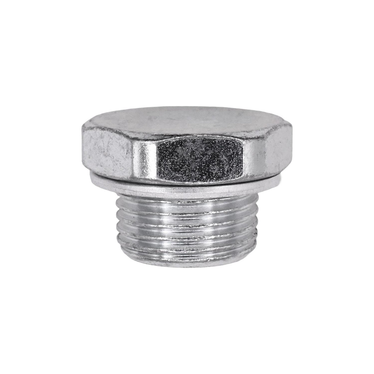 M18-1.5 Drain Plug with Gasket, Zinc, 11mm Lgth Under Hd
