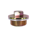 32mm Transmission Plug with Gasket, Yellow Zinc Chromate