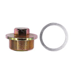 32mm Transmission Plug with Gasket, Yellow Zinc Chromate