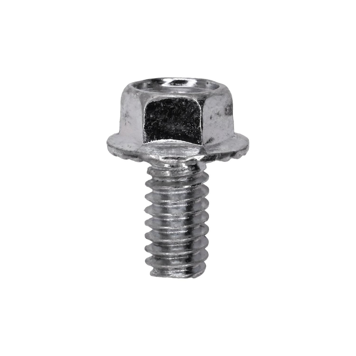 1/4"-20x1/2" Drain Pan Bolt Grade 5 Underhead Serrated, 17/32" (.538") Washer, Zinc