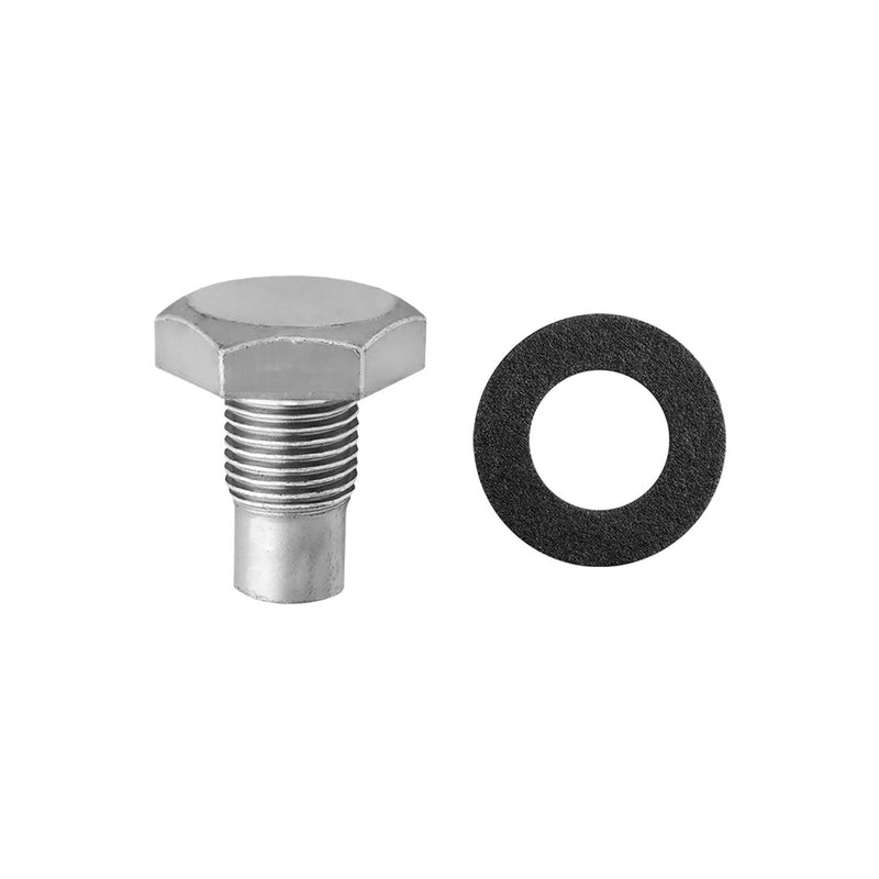1/2"-20 Oil Drain Plug with Seal with Hex, Zinc