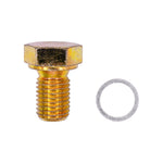 M12-1.5 Oil Drain Plug Oe Style, Yellow Zinc Chromate