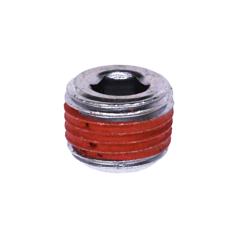 1/8"-27x5/16" Hex Countersunk Pipe Plug, Zinc w/Sealant