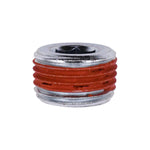 3/8" Hex Countersunk Pipe Plug, Zinc w/Sealant