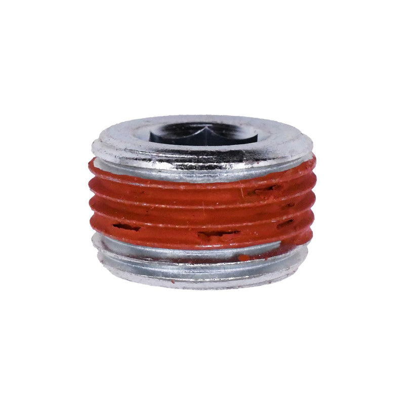 3/8" Hex Countersunk Pipe Plug, Zinc w/Sealant