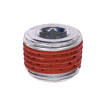 9/16" Hex Countersunk Pipe Plug, Zinc w/Sealant