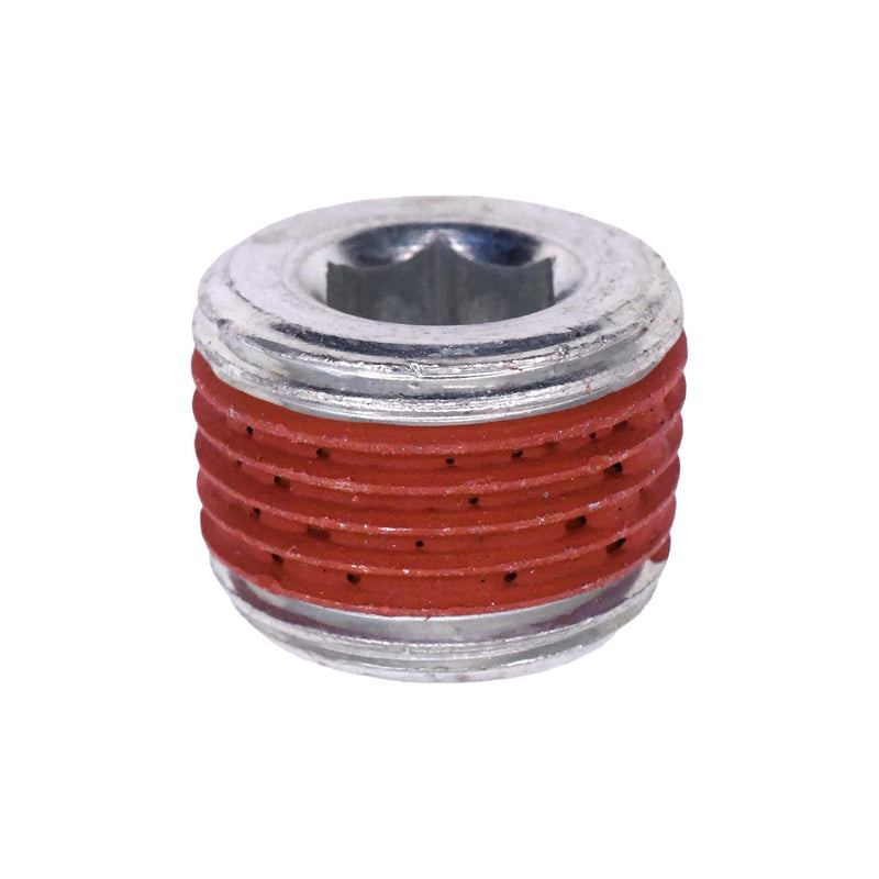 9/16" Hex Countersunk Pipe Plug, Zinc w/Sealant